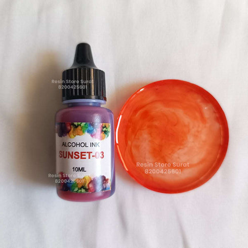 Sunset Alcohol ink For Resin